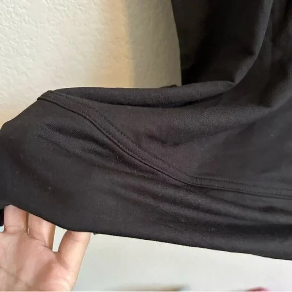 Maurices 24/7 Zip Up Front Sleeveless  Black Pockets Lagenlook Soft Dress Sz 1X - Picture 8 of 13